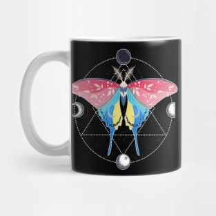 Genderflux Luna Moth LGBT Pride Flag Mug